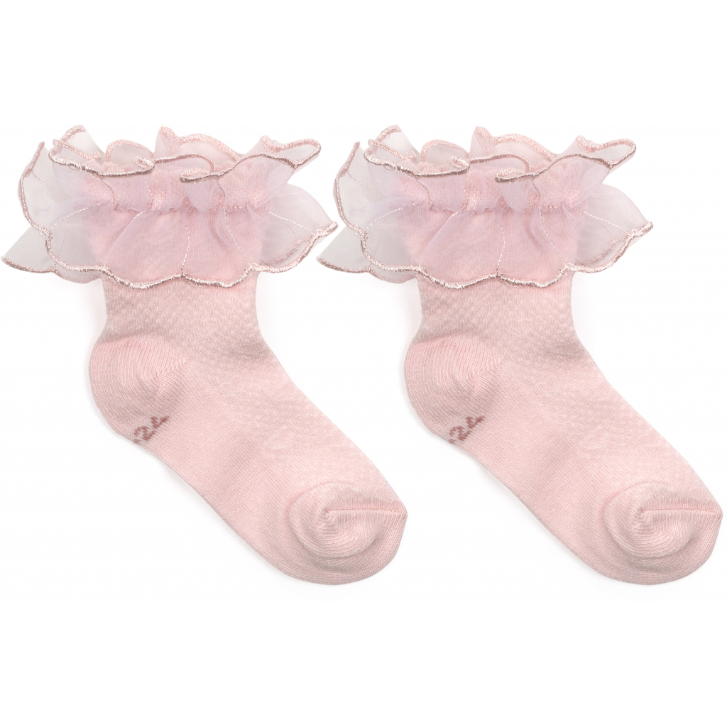 Шкарпетки дитячі UCS Socks з рюшами (M0C0102-2022-18-pink)