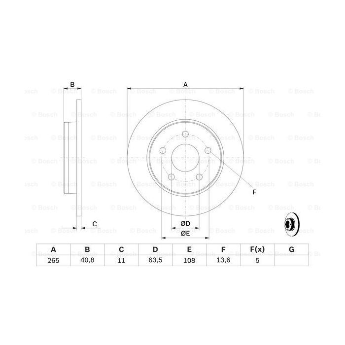Тормозной диск Bosch 0 986 479 169 изображение 5