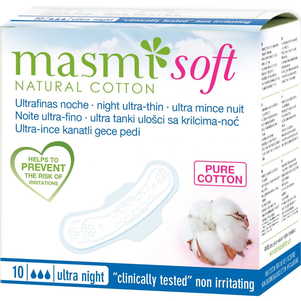 Гигиенические прокладки Masmi Soft Ultra Night 10 шт. (8432984000585)