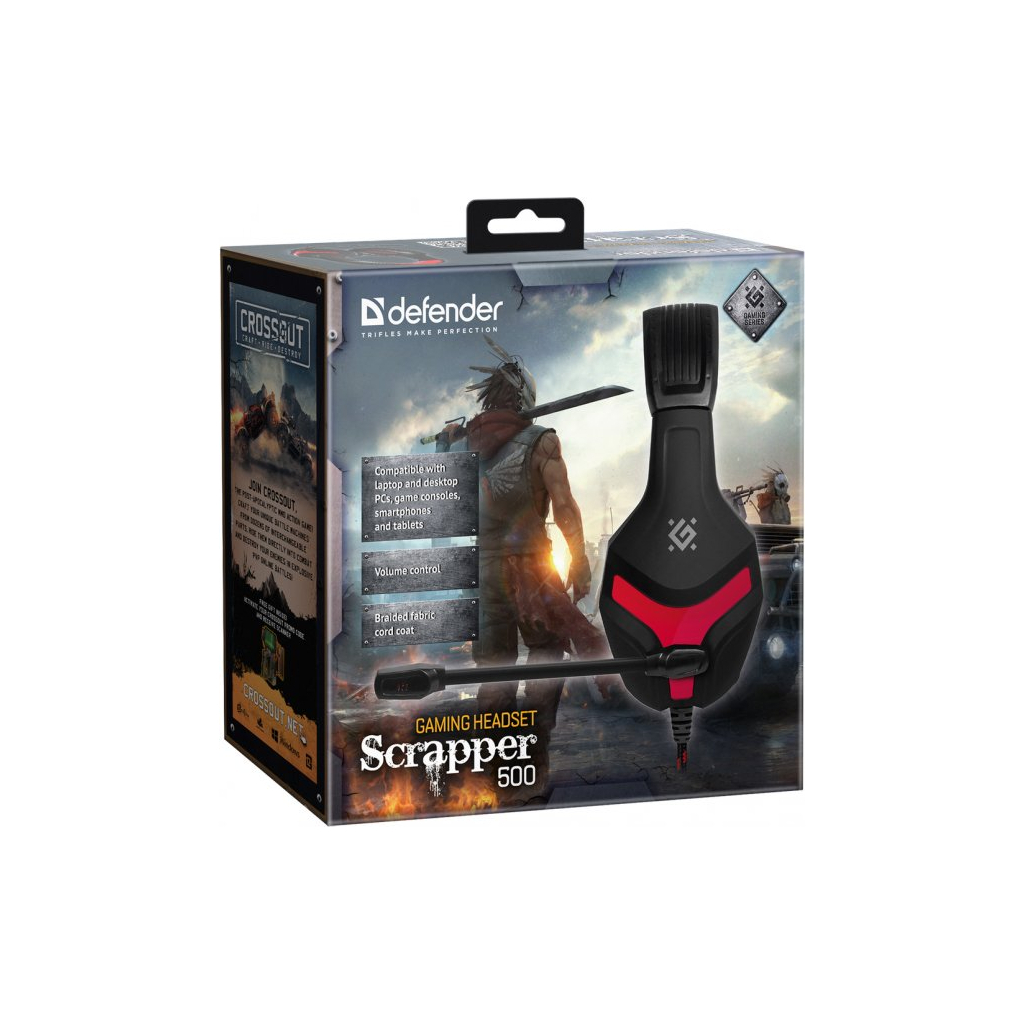 Навушники Defender Scrapper 500 Black-Red (64500) зображення 9