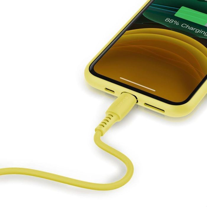 Дата кабель USB 2.0 AM to Lightning 1.2m 2.4A yellow Baseus (CALDC-0Y) изображение 4