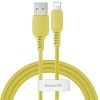 Дата кабель USB 2.0 AM to Lightning 1.2m 2.4A yellow Baseus (CALDC-0Y)