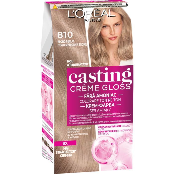 Краска для волос L'Oreal Paris Casting Creme Gloss 1021 - Светло-светло-русый перламутровый (3600521831755/3600521831939)