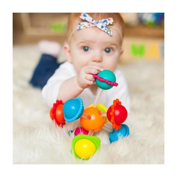 Погремушка Fat Brain Toys прорезыватель Сенсорные шары Wimzle (F136ML) изображение 4