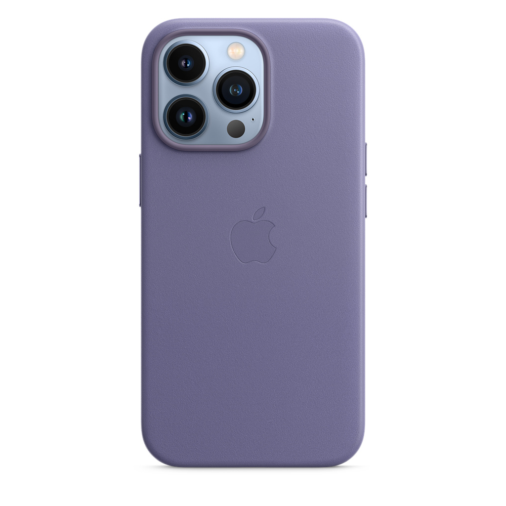 Чохол до мобільного телефона Apple iPhone 13 Pro Leather Case with MagSafe - Wisteria, Model A2 (MM1F3ZE/A) зображення 4