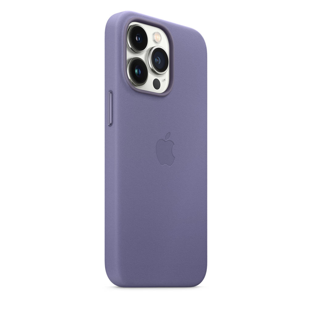 Чехол для мобильного телефона Apple iPhone 13 Pro Leather Case with MagSafe - Wisteria, Model A2 (MM1F3ZE/A) изображение 6