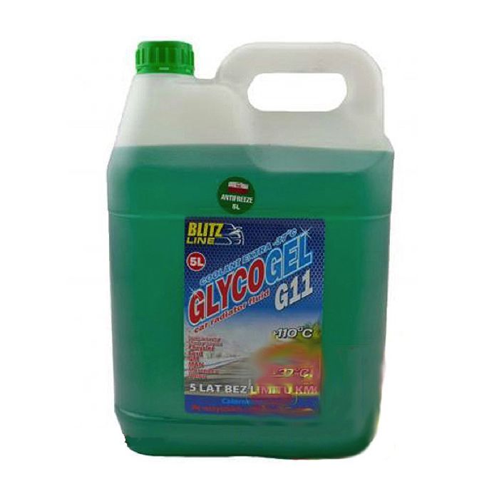 Антифриз Blitz Line Glycogel G11 ready-mix -37C зел, 5л (5,5кг.) (28880)