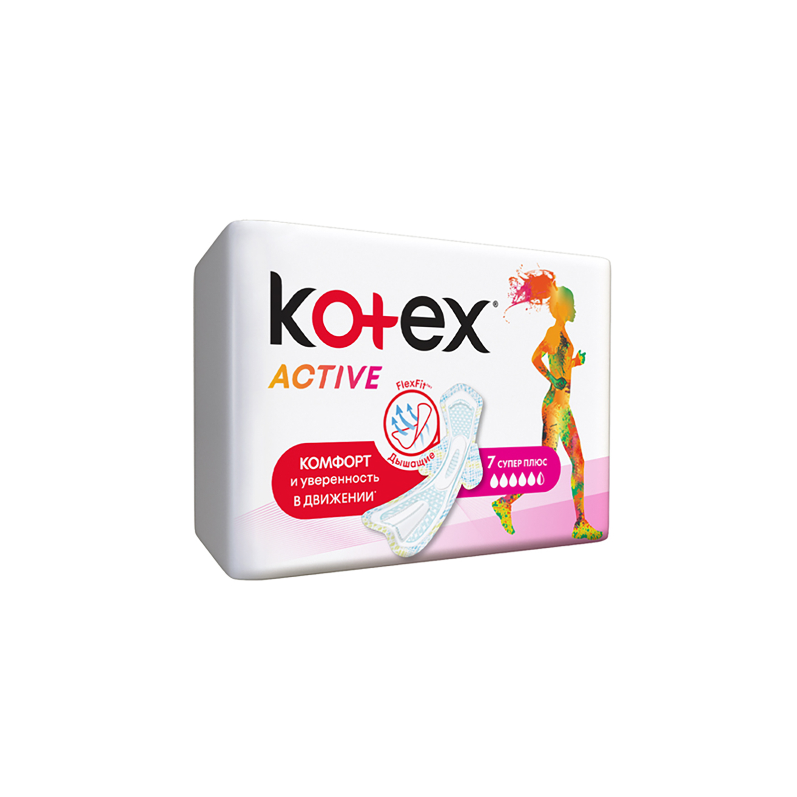 Гигиенические прокладки Kotex Active Super 7 шт. (5029053570549) изображение 2