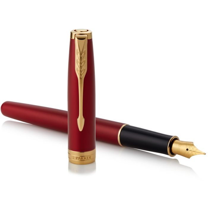 Ручка перьевая Parker SONNET 17 Intense Red GT  FP F (86 215) изображение 3