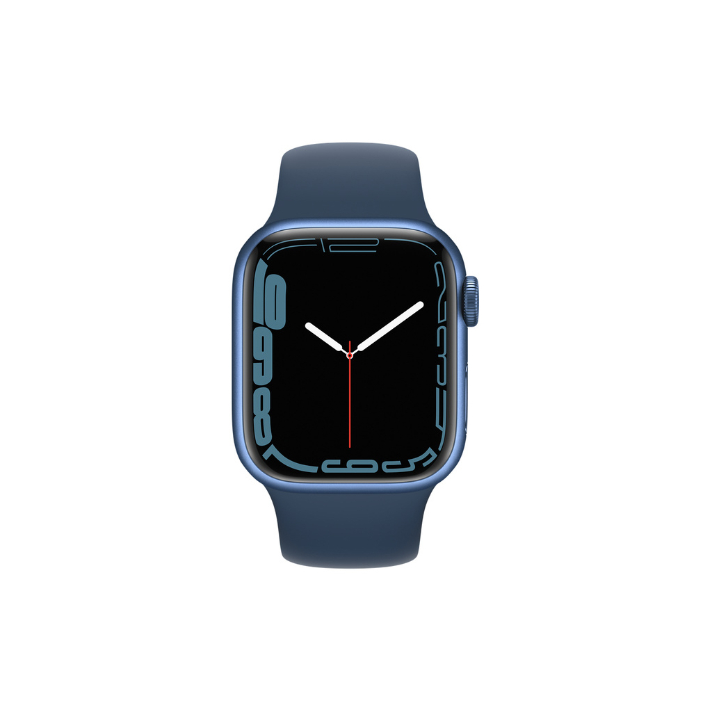 Смарт-годинник Apple Watch Series 7 GPS 41mm Blue Aluminium Case with Deep Navy S (MKN13UL/A) зображення 2