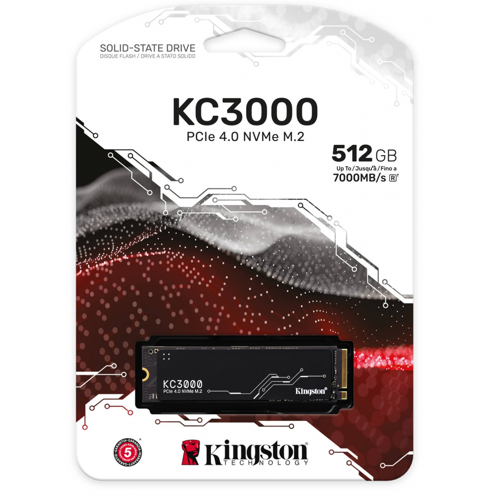 Накопитель SSD M.2 2280 1TB Kingston (SKC3000S/1024G) изображение 3