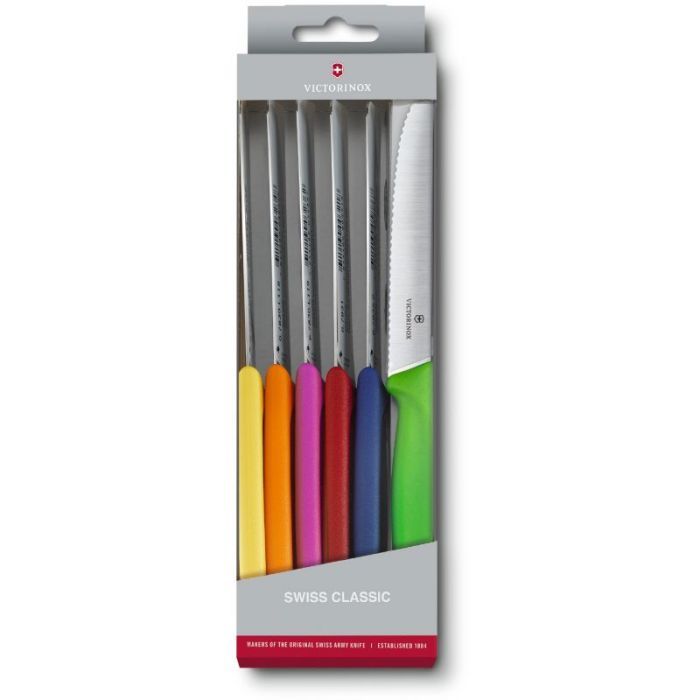 Набор ножей Victorinox SwissClassic TomatoSausage Set 6 шт Black (6.7833.6)