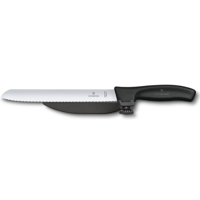 Кухонный нож Victorinox SwissClassic DUX 21 см Serrated Black (6.8663.21)