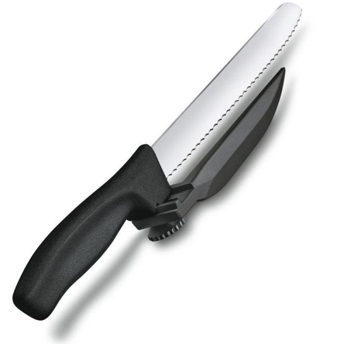 Кухонный нож Victorinox SwissClassic DUX 21 см Serrated Black (6.8663.21) изображение 3