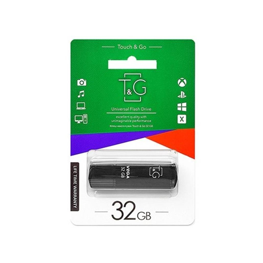 USB флеш накопичувач T&G 32GB 121 Vega Series Black USB 2.0 (TG121-32GBBK) зображення 2