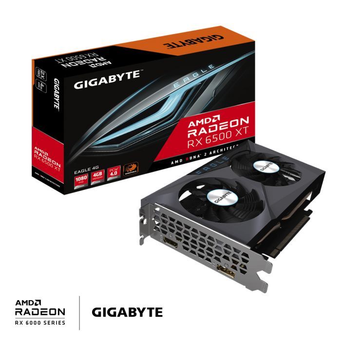 Відеокарта GIGABYTE Radeon RX 6500 XT 4Gb EAGLE (GV-R65XTEAGLE-4GD) зображення 8
