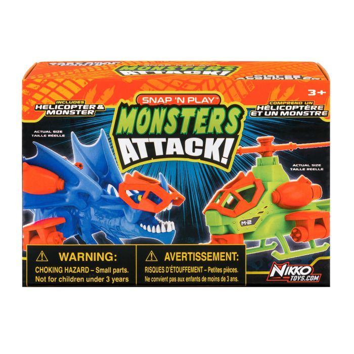 Игровой набор Road Rippers Snap'n Play Helicopter and monster (20302) изображение 3