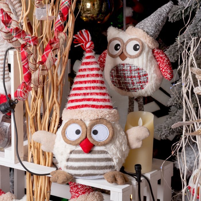 Новогодняя фигурка Novogod`ko Сова в колпачке, 30 см (974011) изображение 2