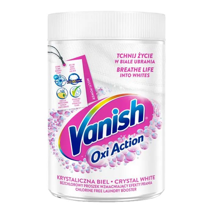 Средство для удаления пятен Vanish Oxi Action Кристальная белизна 625 г (5900627081756/5997321747804)