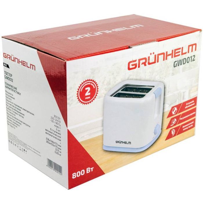 Тостер Grunhelm GWD012 изображение 8