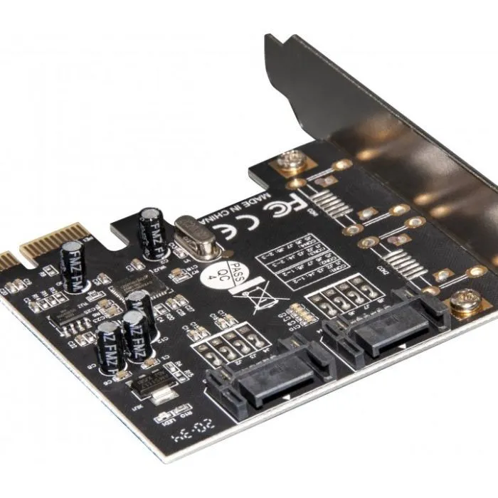 Плата розширення Frime ASM1061 2xSATA3 2xPCIe (ECF-PCIEto2SATAIII.LP) зображення 2
