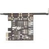 Плата расширения Frime ASM1061 2xSATA3 2xPCIe (ECF-PCIEto2SATAIII.LP)