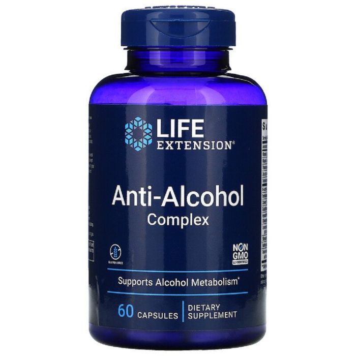 Витаминно-минеральный комплекс Life Extension Антиалкогольный комплекс, Anti-Alcohol Complex, 60 капсул (LEX22400)