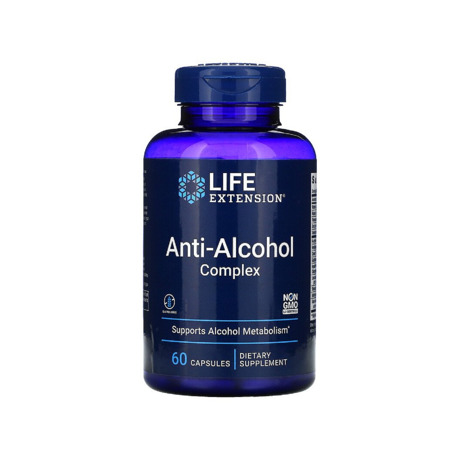 Витаминно-минеральный комплекс Life Extension Антиалкогольный комплекс, Anti-Alcohol Complex, 60 капсул (LEX22400)