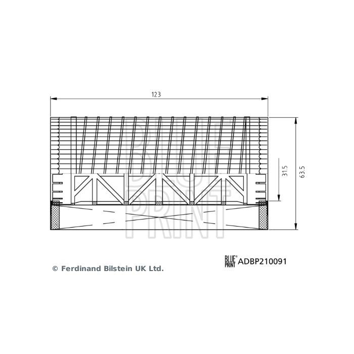 Фільтр масляний Blue Print ADBP210091