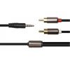 Кабель мультимедійний 3.5 mm Stereo Plug - 2*RCA, 1 m PowerPlant (CA912834) зображення 2