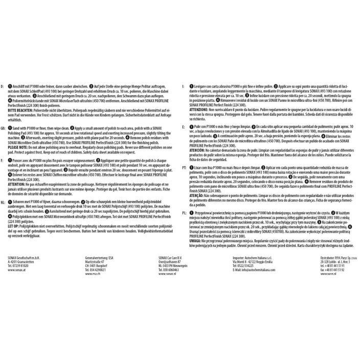 Автошампунь Sonax PROFILINE CutMax 6-4 1 л (246300) изображение 4