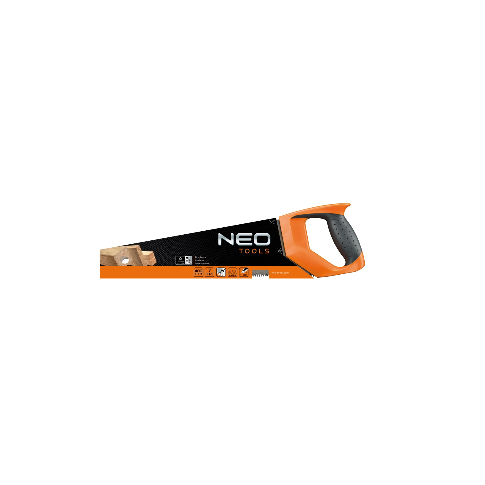 Ножівка Neo Tools по дереву, 500 мм, 7TPI, PTFE (41-021) зображення 2