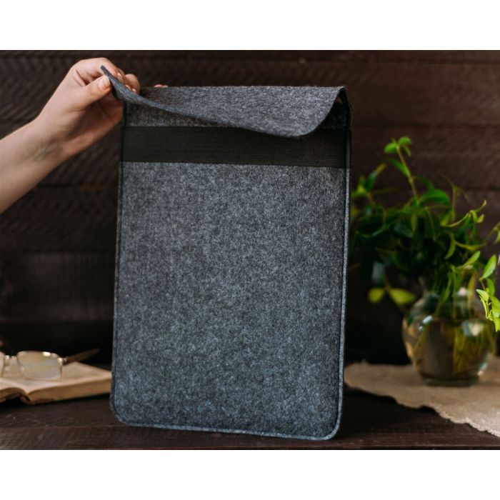 Чехол для ноутбука Gmakin 13.3 Macbook Air/Pro, Envelope, Gray (GM71) изображение 11