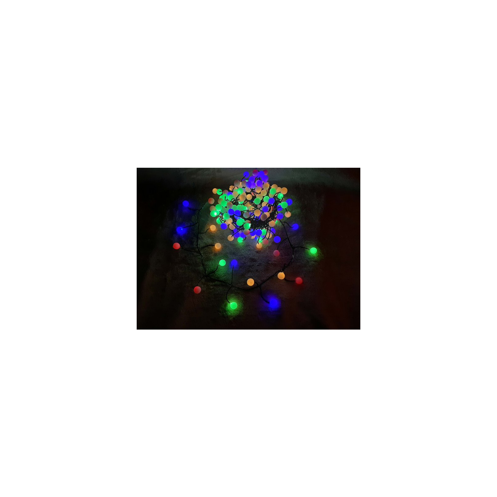 Гирлянда Luca Lighting кластер Шарики зеленая струна 8 м, RGB (8720362027188) изображение 3