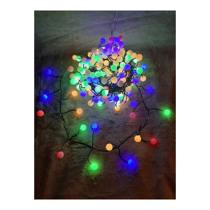 Гирлянда Luca Lighting кластер Шарики зеленая струна 8 м, RGB (8720362027188) изображение 4