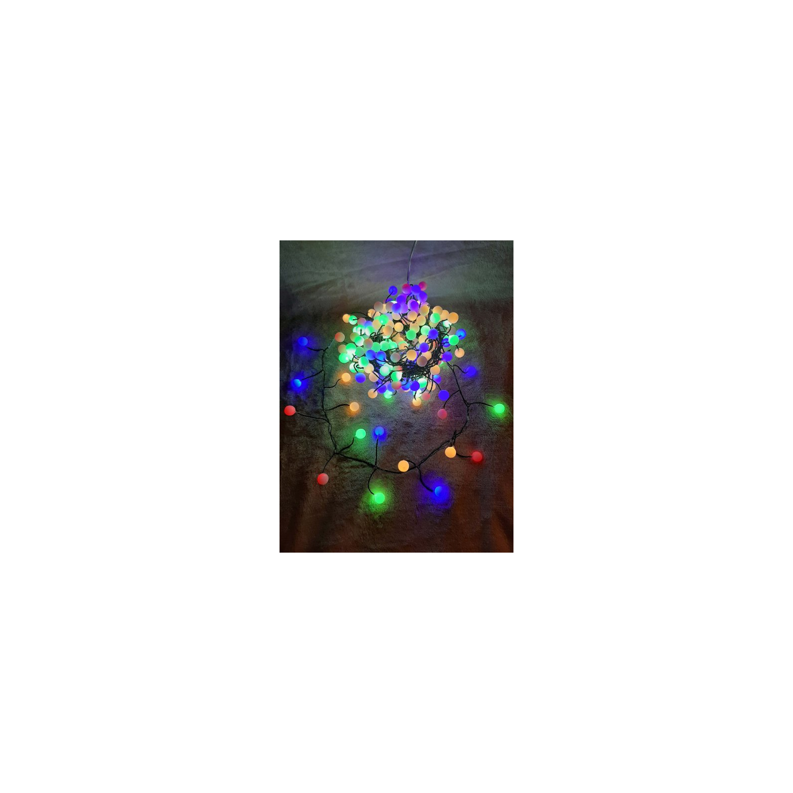 Гирлянда Luca Lighting кластер Шарики зеленая струна 8 м, RGB (8720362027188) изображение 4