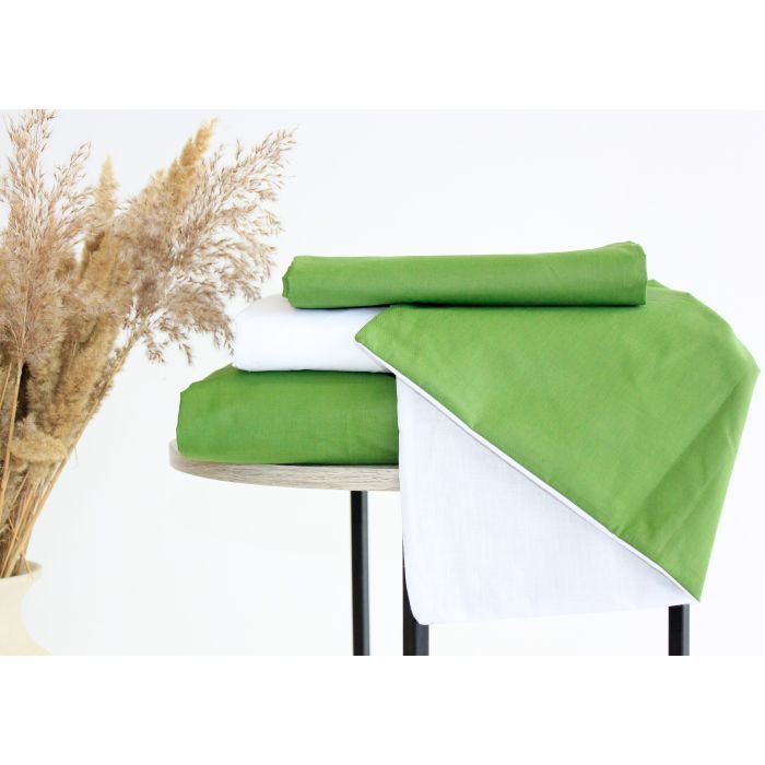 Постільна білизна MirSon Ranforce Elite Green Diego (11-2107 + 18-0130) 2х160х220 (2200004730820) зображення 7