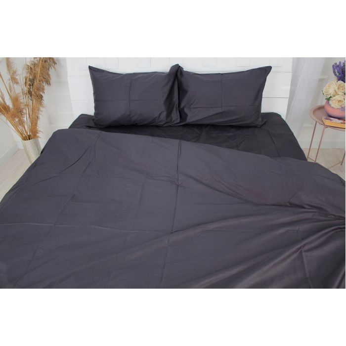 Постельное белье MirSon Сатин Premium Iron 0240 Grey 160х220 (2200001479227) изображение 2