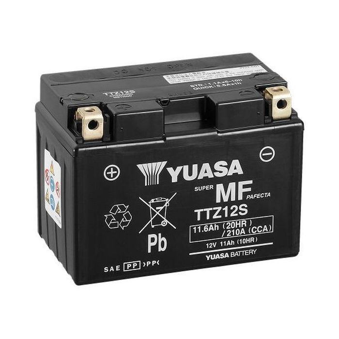 Аккумулятор автомобильный Yuasa 12V 11,6Ah MF VRLA Battery AGM (TTZ12S)