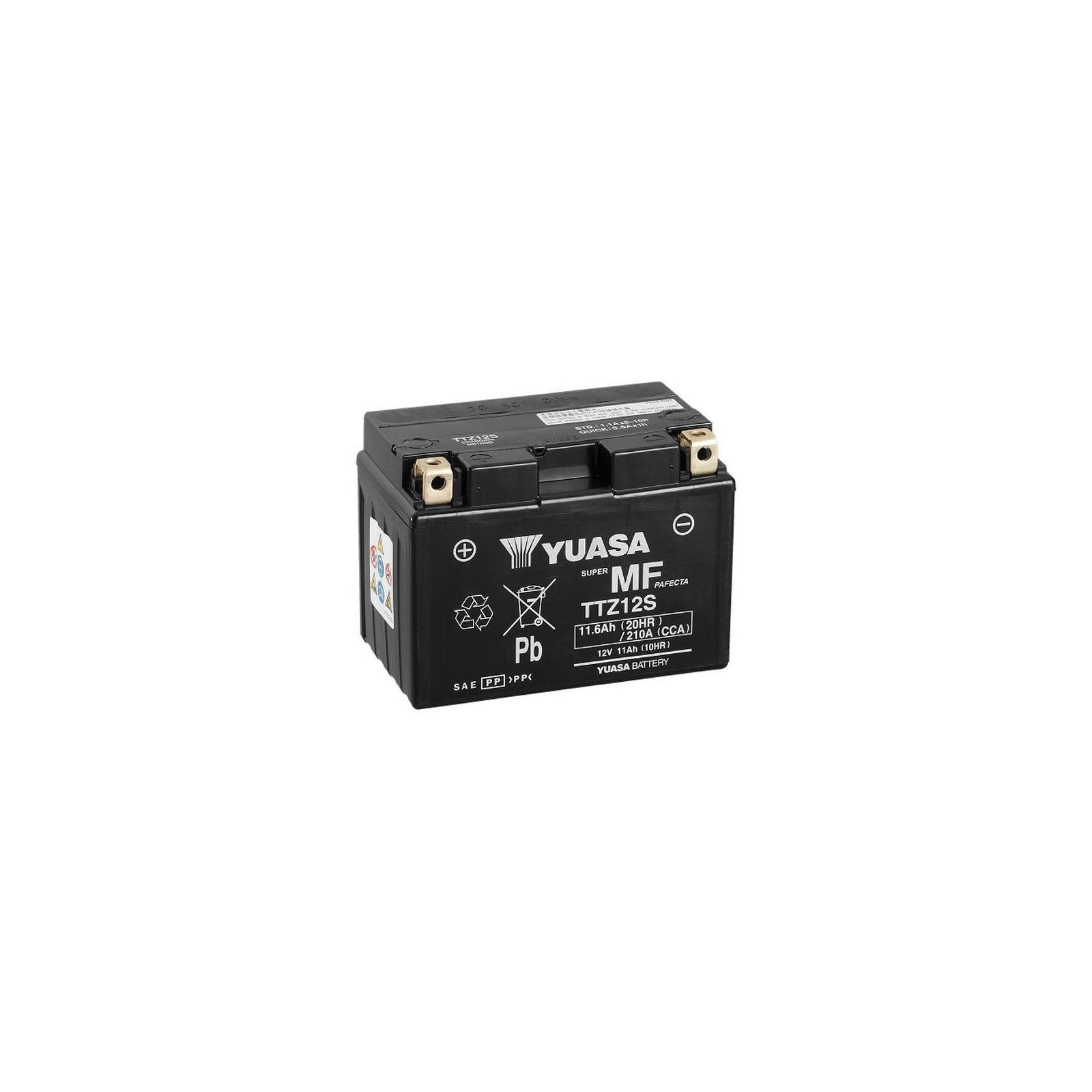 Акумулятор автомобільний Yuasa 12V 11,6Ah MF VRLA Battery AGM (TTZ12S)