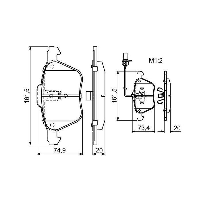 Тормозные колодки Bosch 0 986 424 777 изображение 6