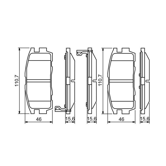 Гальмівні колодки Bosch 0 986 494 251 зображення 6