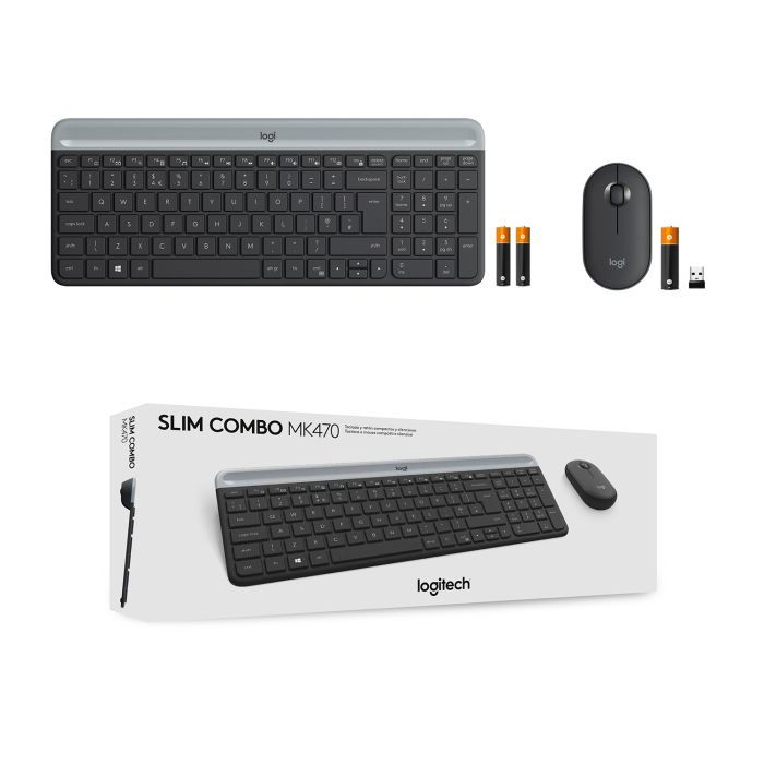 Комплект Logitech MK470 Slim Wireless UA Graphite (920-009204) изображение 10