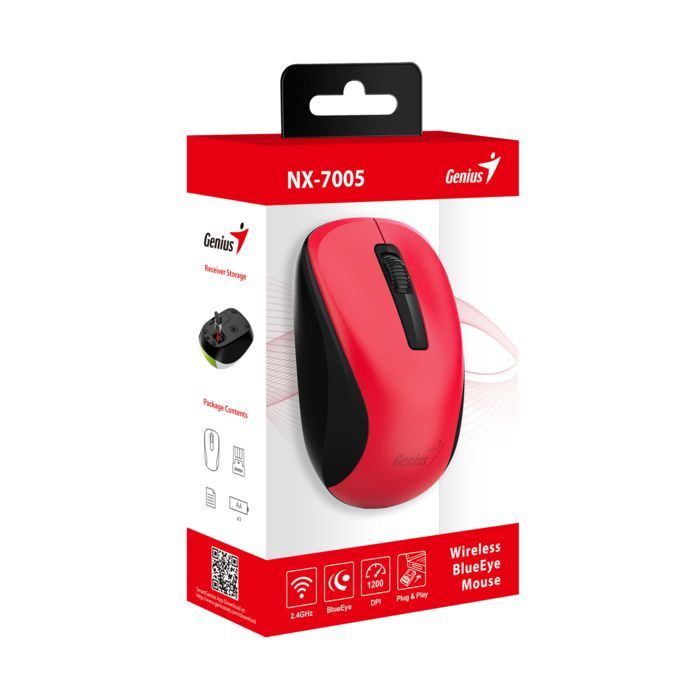Мышка Genius NX-7005 Wireless Red (31030017403) изображение 3