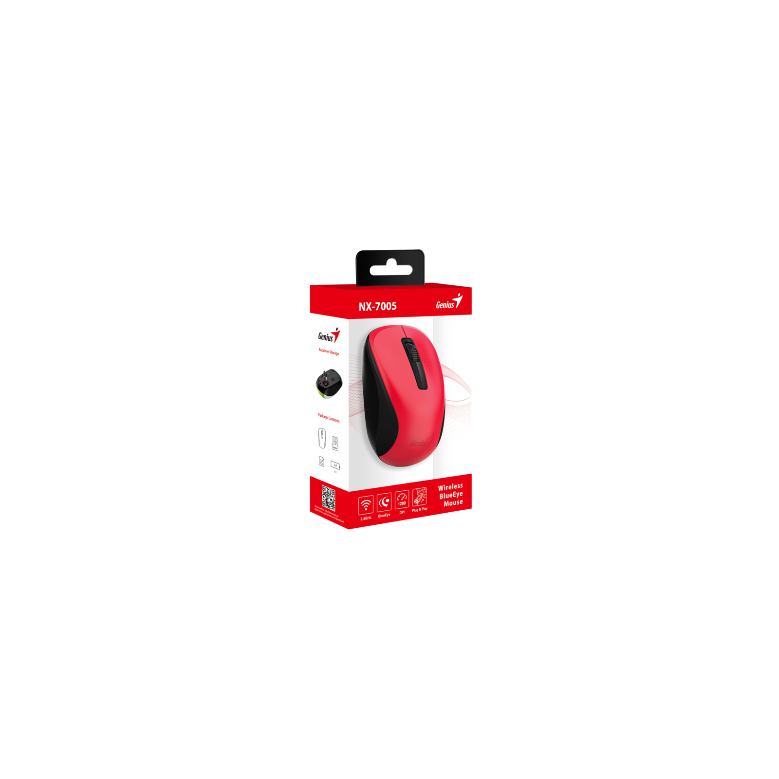 Мышка Genius NX-7005 Wireless Red (31030017403) изображение 3