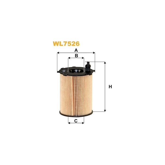 Фільтр масляний Wixfiltron WL7526