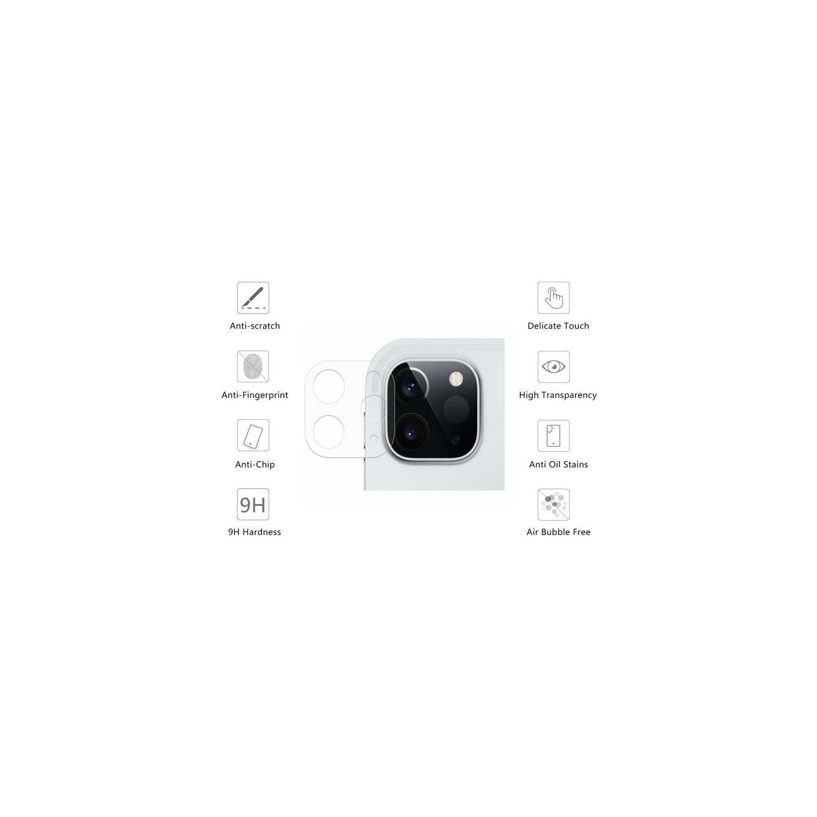 Стекло защитное Drobak camera iPad Pro 2021 12,9" (464603) изображение 2