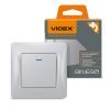 Выключатель Videx BINERA 1кл с подсветкой серебряный (VF-BNSW1L-SS) изображение 4