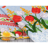 Полотенце Руно набор кухонных Весенние цветы-1, 35х70 см 3 шт (707_Весняні квіти_1) изображение 3