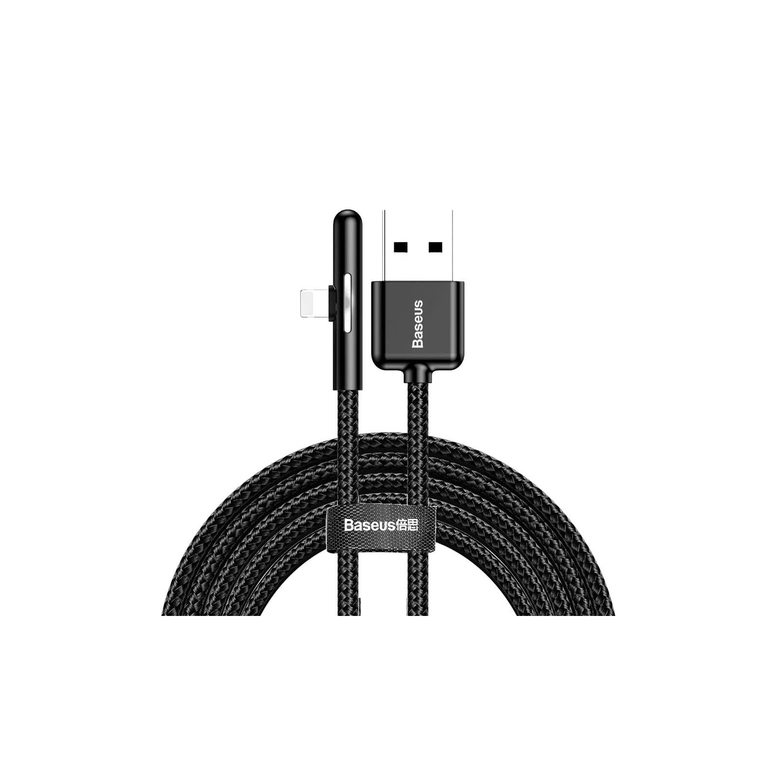 Дата кабель USB 3.1 AM to Lightning 2.0m CAL7C 1.5A 90 Black Baseus (CAL7C-B01)